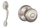 Schlage FE285 PLY/GEO Plymouth Lower Handleset with Georgian Knob