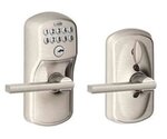 Schlage FE595 PLY/LAT Plymouth Keypad Flex-Lock Entry Leverset with Latitude Lever