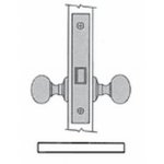 Baldwin 6318.L Left Hand Knob Strength Interior Passage 2-1/2" Backset Mortise Lock Body