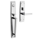 Baldwin 6921.RDBL Estate Palm Springs Double Cylinder Mortise Handleset for Right Handed Doors