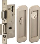 Omnia 7039/A Entry Pocket Door Lock with Traditional Trim product
