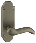 Emtek 7207 7-1/4 Inch Height Sandcast Bronze #5 Sideplate Privacy Set