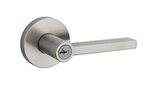 Kwikset 740HFL RDT SMT Halifax Keyed Entry Leverset with Round Rosettes with SmartKey