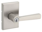Kwikset 740TDL REC SMT Trafford Keyed Entry Leverset with SmartKey with Rectangular Rosettes