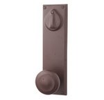 Emtek 7565 8-7/8 Inch Height Sandcast Bronze Rectangular Sideplate Dummy Set