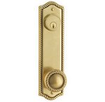 Emtek 7990 5-1/2 Inch Center to Center Rope Sideplate Single Cylinder