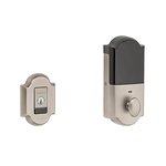 Baldwin 8252.B Estate Evolved Electronic Arched Single Cylinder Deadbolt for 2-1/8 Inch Bore Hole