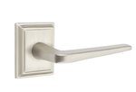 Emtek Athena 8561 Brass Modern Single Dummy Lever with Wilshire Rosette for Left Handed Doors