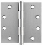 Emtek 96215 4-1/2 Inch x 4-1/2 Inch Heavy Duty Solid Brass Hinge with Square Corners (Sold in Pairs)