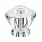 Emtek 86017 Crystal Astoria Clear Cabinet Knob 1-1/8 Inch Diameter