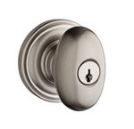 Baldwin EN.ELL.TRR Reserve Ellipse Keyed Entry Knobset with Traditional Round Rosette