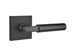 Emtek Hercules 5210 Brass Modern Privacy Leverset with Square Rosette for Left Handed Doors