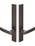 Emtek 14A5 Modern Brass 11 Inch Dummy Pair Multi Point Lock Trim