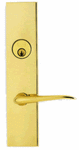 Omnia 12042AC Double Cylinder Mortise Entry Set