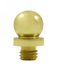 Emtek 97203 Solid Brass Ball Tip Hinge Finial for 3-1/2 Inch x 3-1/2 Inch Solid Brass Residential Duty Hinges