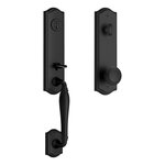 Baldwin EENEWXTRATAESMT Reserve New Hampshire Single Cylinder Handleset with Traditional Knob and Traditional Arched Escutcheon with SmartKey Cylinder