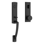 Baldwin EEMIAXCONCQE Reserve Miami Single Cylinder Handleset with Contemporary Knob and Contemporary Square Escutcheon