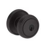 Baldwin EN.BRE.RRR.SMC Reserve Bremerton Keyed Entry Knobset with Recessed Round Rosette SmartKey C Keyway