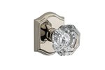 Baldwin PV.CRY.TAR Reserve Crystal Privacy Knobset with Traditional Arch Rosette