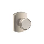 Schlage F10BWE/GRW Bowery Passage Knobset with Greenwich Decorative Rosette