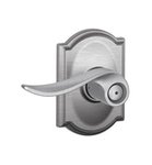 Schlage F40SAC/CAM Sacramento Privacy Leverset with Camelot Decorative Rosette