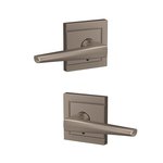 Schlage Custom FC172ELR/ULD Eller Dummy Leverset with Upland Decorative Rosette (2 Single Dummies)