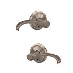 Schlage Custom FC172WIT/ALD Whitney Dummy Leverset with Alden Decorative Rosette (2 Single Dummies)