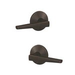 Schlage Custom F51ELR/KIN Eller Keyed Entry Leverset with Kinsler Decorative Rosette