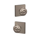 Schlage Custom FC21GEO/COL Georgian Passage/Privacy Knobset with Collins Decorative Rosette