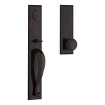 Baldwin FDLONXRUSSBE Reserve Longview Full Dummy Handleset with Rustic Knob and Square Bevel Escutcheon