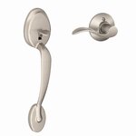 Schlage FE285 PLY/ACC Plymouth Lower Handleset with Accent Lever for Right Handed Doors