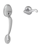 Schlage FE285 PLY/FLA Plymouth Lower Handleset with Flair Lever for Right Handed Doors