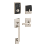 Schlage FE375 CEN/BRW RH Century Touch Screen Handleset with Broadway Lever for Right Handed Doors