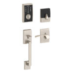 Schlage FE375 CEN/MER LH Century Touch Screen Handleset with Merano Lever for Left Handed Doors