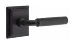 Emtek R-Bar Knurled 8561 SD Select Brass Single Dummy Lever with Wilshire Rosette for Right Handed Doors product
