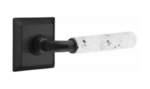 Emtek R-Bar Terrazzo 8231 Select Brass Privacy Leverset with Quincy Rosette for Right Handed Doors product