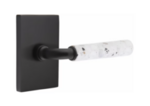 Emtek R-Bar Terrazzo 5052 Select Brass Full Dummy Leverset with Modern Rectangular Rosette product