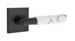 Emtek T-Bar Terrazzo 5050 Select Brass Full Dummy Leverset with Square Rosette product