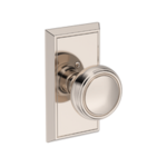 Baldwin HD.BRE.HFR Reserve Bremerton Single Dummy Knob with Chamfered 5 inch Rosette