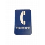Don-Jo HS907 Telephone ADA Blue Sign