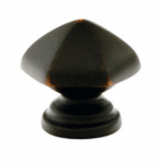 Emtek 86119 Traditional Brass Hexagon Cabinet Knob 1-1/8 Inch Diameter