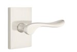 Emtek Luzern 5052 Single Dummy Lever with Modern Rectangular Rosette for Left Handed Doors