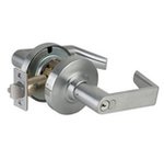 Schlage ND80RDEL/EU-RHO Rhodes Storeroom Electrically Locked/Unlocked Door Lever Set with Full Size Interchangeable Core