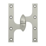 Deltana OK6045B-L 6 Inch x 4-1/2 Inch Solid Brass Olive Knuckle Hinge - Left Handed