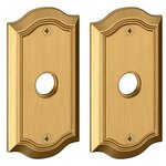 Baldwin R054.PS Pair of Estate 5 Inch Bethpage Rosettes for Passage Function