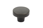 Emtek 86660 Sandcast Bronze Rustic Modern Round Cabinet Knob 1-3/8 Inch Diameter