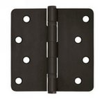 Deltana S44R4BB Residential Ball Bearing 4 Inch x 4 Inch Steel Hinge with 1/4 Inch Radius Corners (Sold in Pairs)