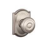 Schlage F10GEO/CAM Georgian Passage Knobset with Camelot Decorative Rosette