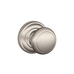 Schlage F170AND/AND Andover Single Dummy Knob with Andover Decorative Rosette