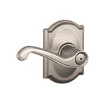Schlage F40FLA/CAM Flair Privacy Leverset with Camelot Decorative Rosette